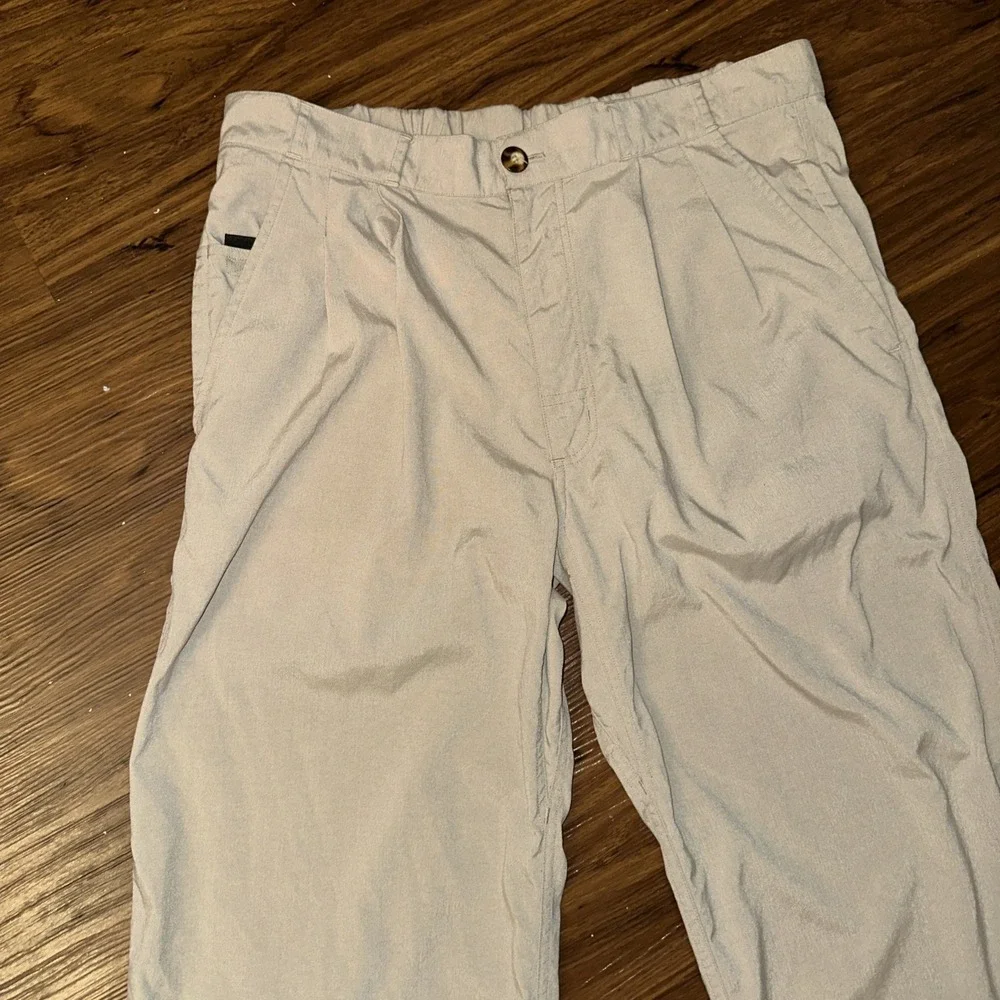 THE NORTH FACE Men's Khaki Pants Pleated 34x32 Vintage Tapered Leg